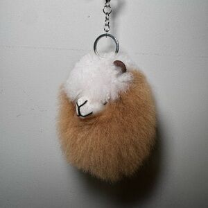 Alpaca Fur Fluffy Bag Charm
